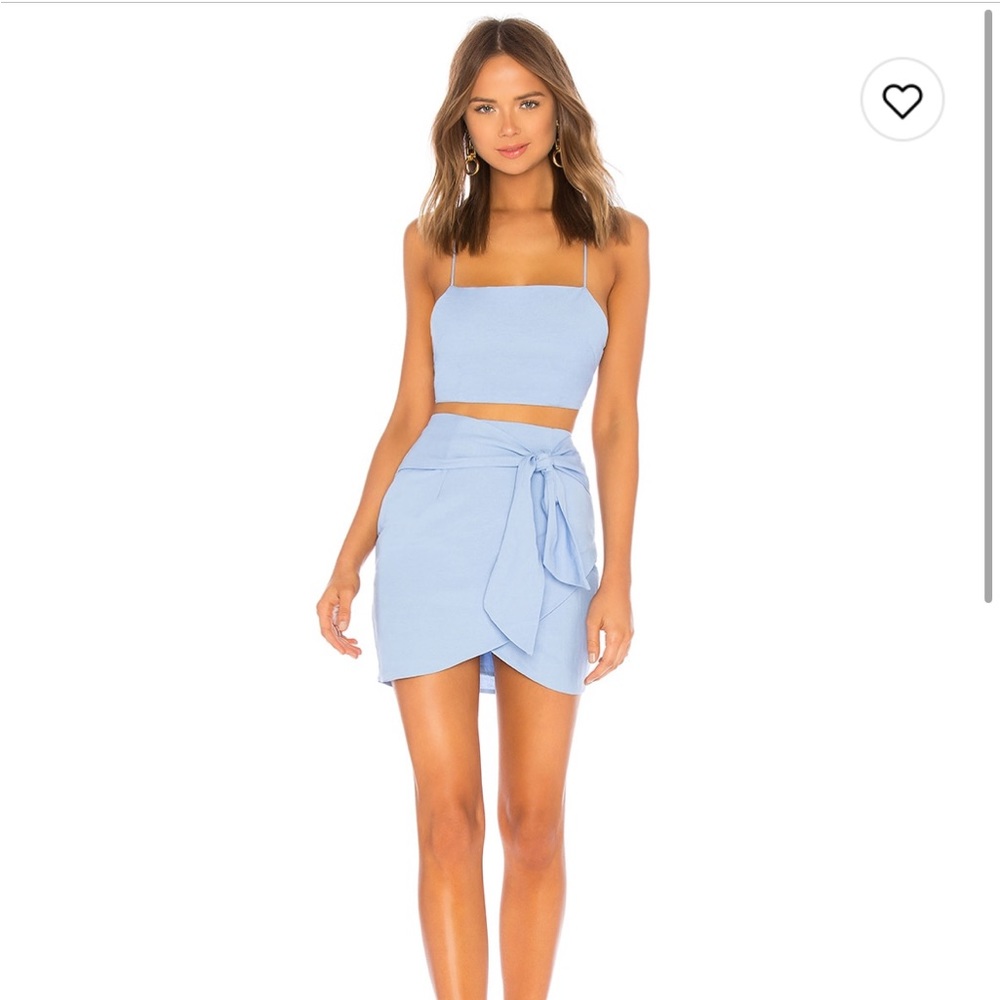 Superdown Milah Wrap Skirt Set